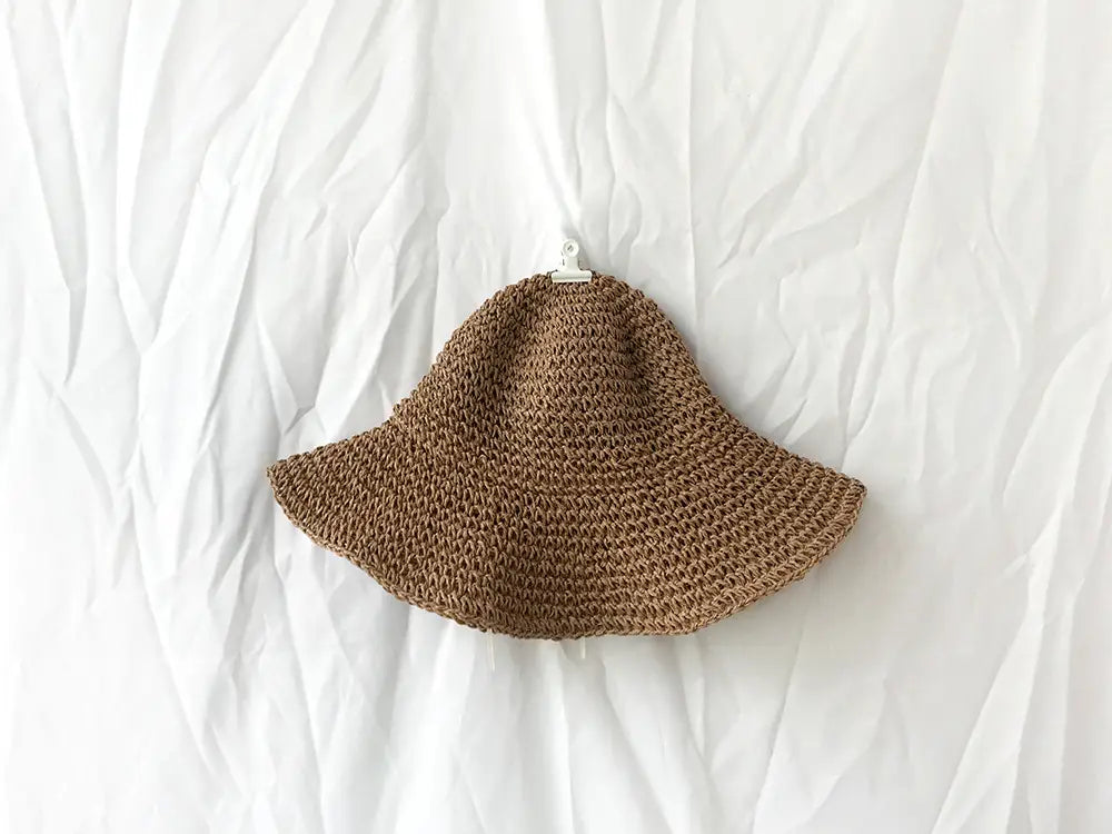 Summer Outing Beach Hat Foldable Straw