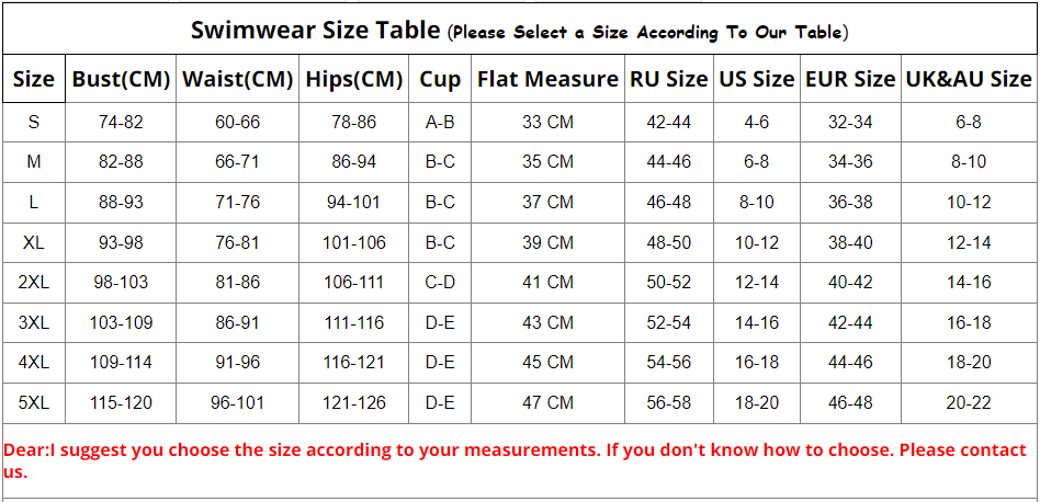 Cross Low Back Deep V Neck One Piece Swimsuit Size Chart