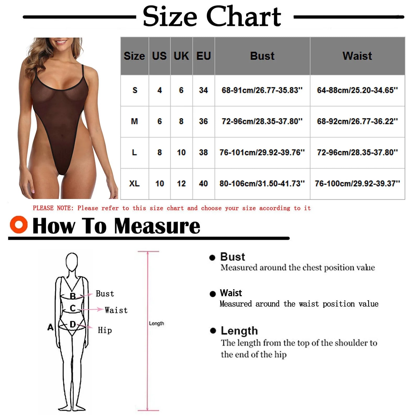 Deep V Lace Mesh Bodysuit One-Piece Lingerie Swimsuit