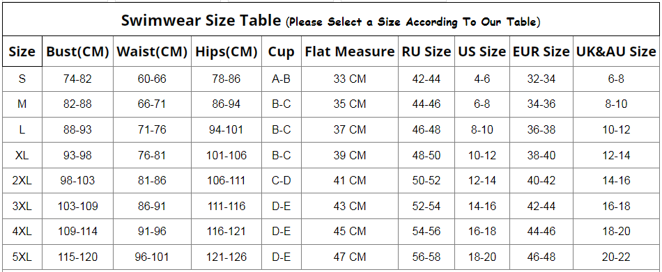 Floral Halter sliding Triangle Brazilian Bikini Swimsuit Size Chart