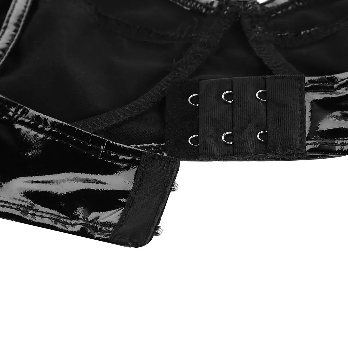 Women’s Patent Leather Wet Look Bralette