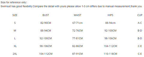 High Leg Cutout Tie Dye Push Up Underwire Bikini Swimsuit Size Chart