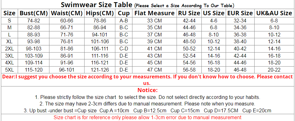 High Waist Ribbed Leg Bandeau Brazilian Bikini Swimsuit Size Chart