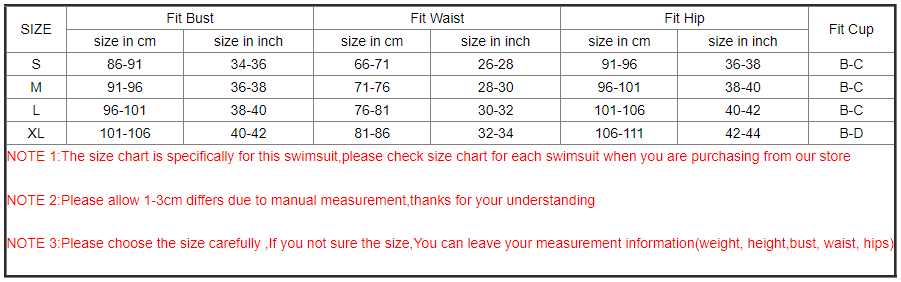 Leopard Patchwork One Shoulder Piece Swimsuit Size Chart