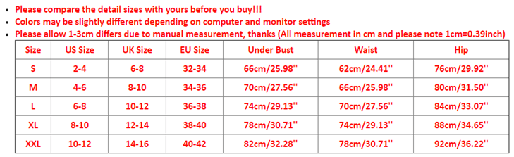 Marble Print Push Up Halter High Waist Bikini swimsuit Size Chart