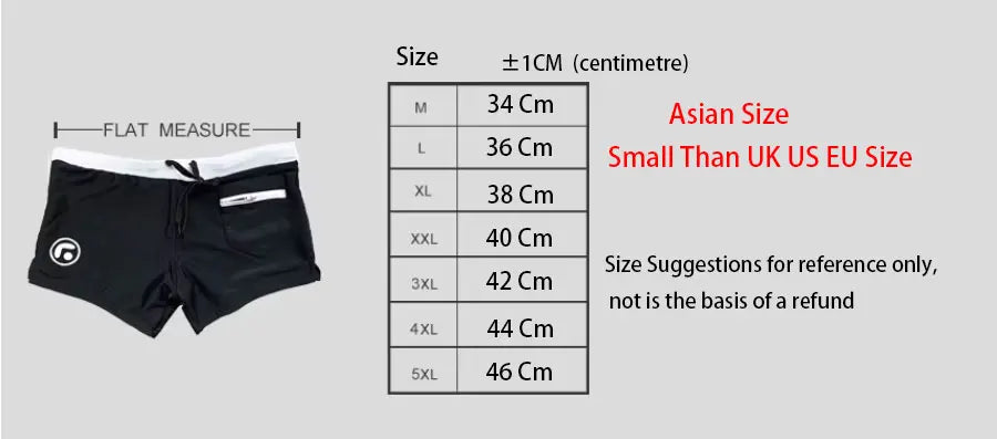 Men’s Low Waist Surfing Trunks – Sexy Swim Shorts with Pockets