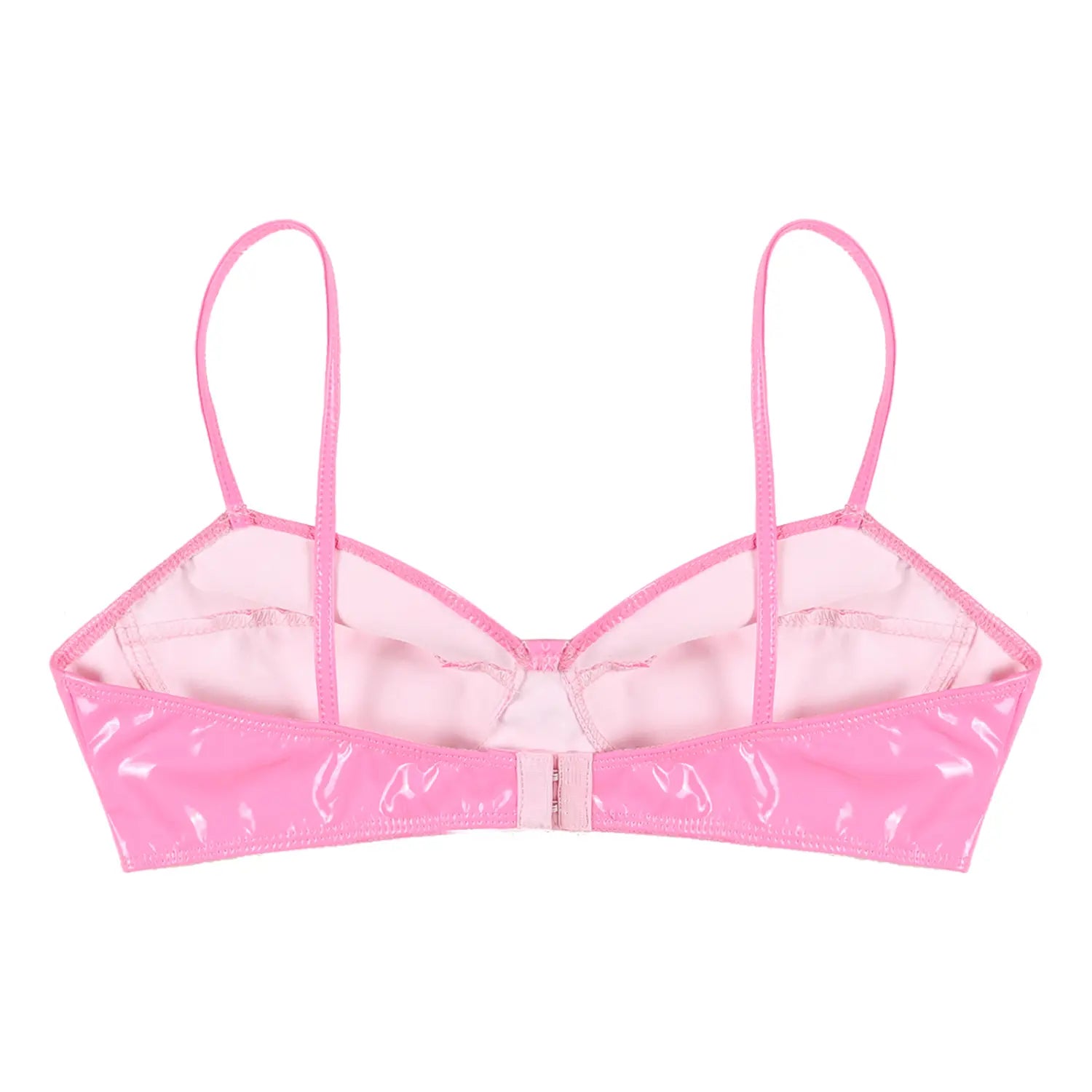 Women’s Patent Leather Wet Look Bralette