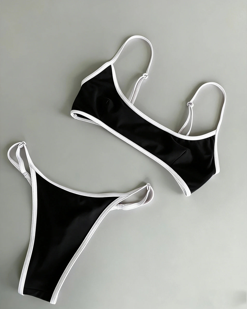 Chain Brazilian Bikini Set with Square or Triangle Top