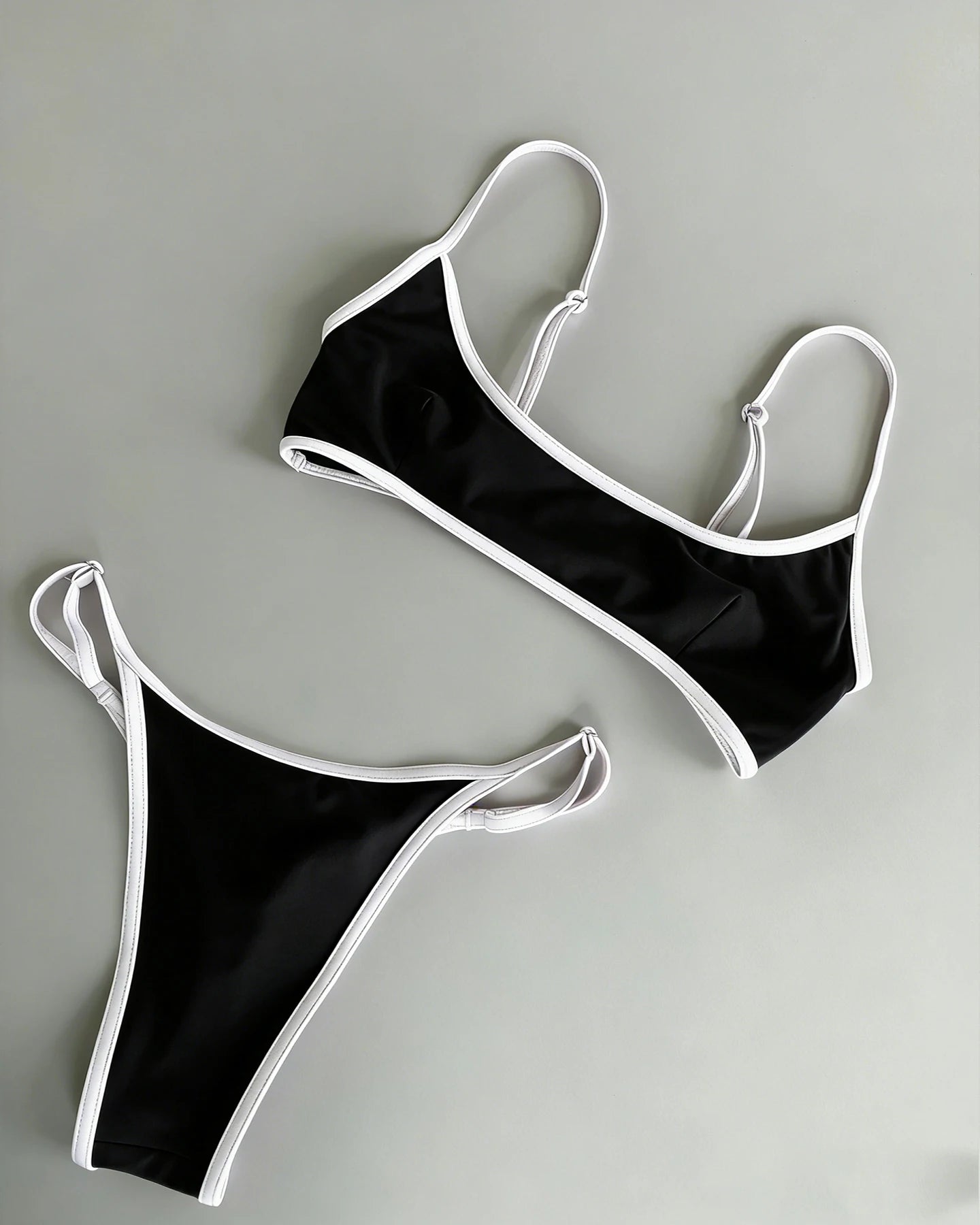 Chain Brazilian Bikini Set with Square or Triangle Top