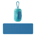 Portable Cooling Towel with Silicone Case – Blue2