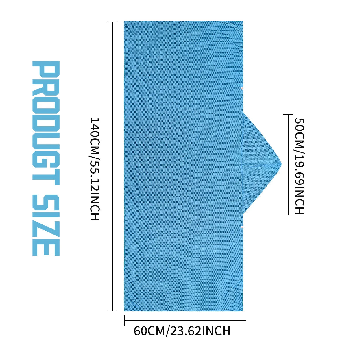 Cooling Hooded Beach Poncho Cover‑Up with UV Protection - Size