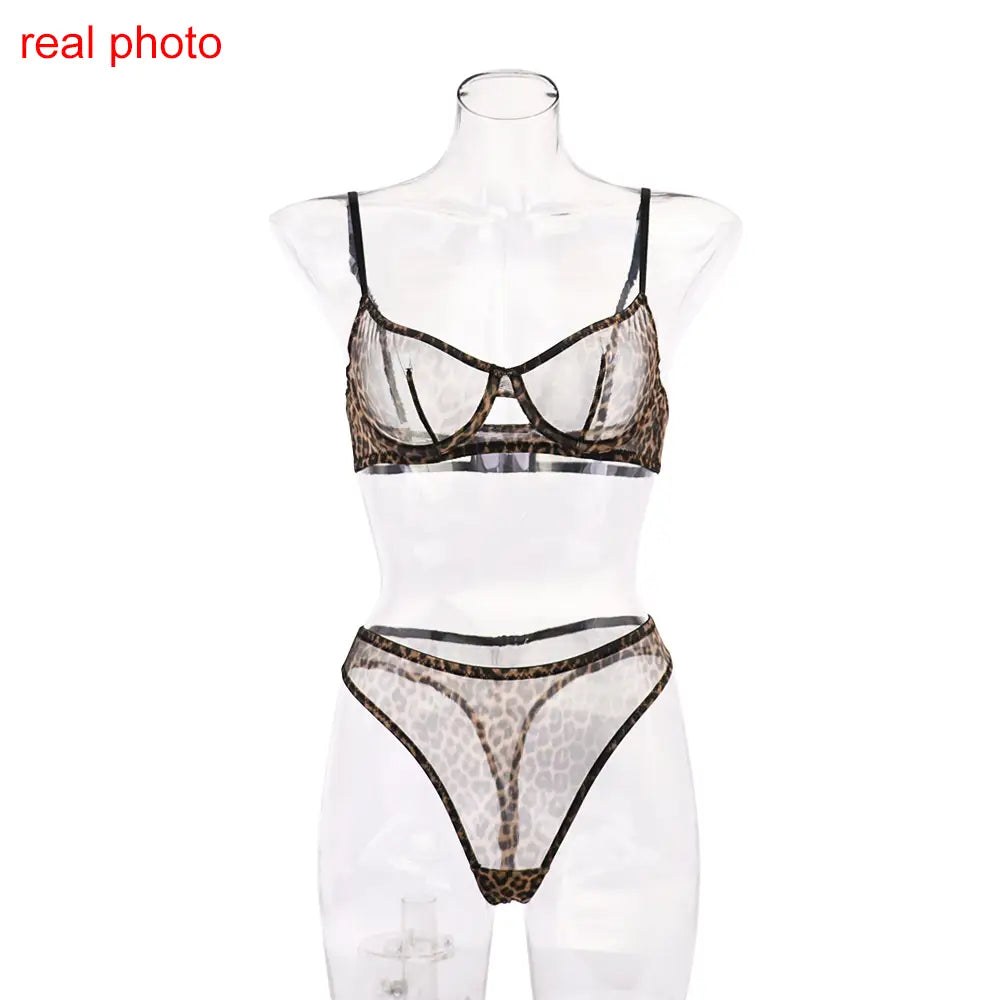 Seamless Lace Bra Set – Ultra-Thin & See-Through Elegance