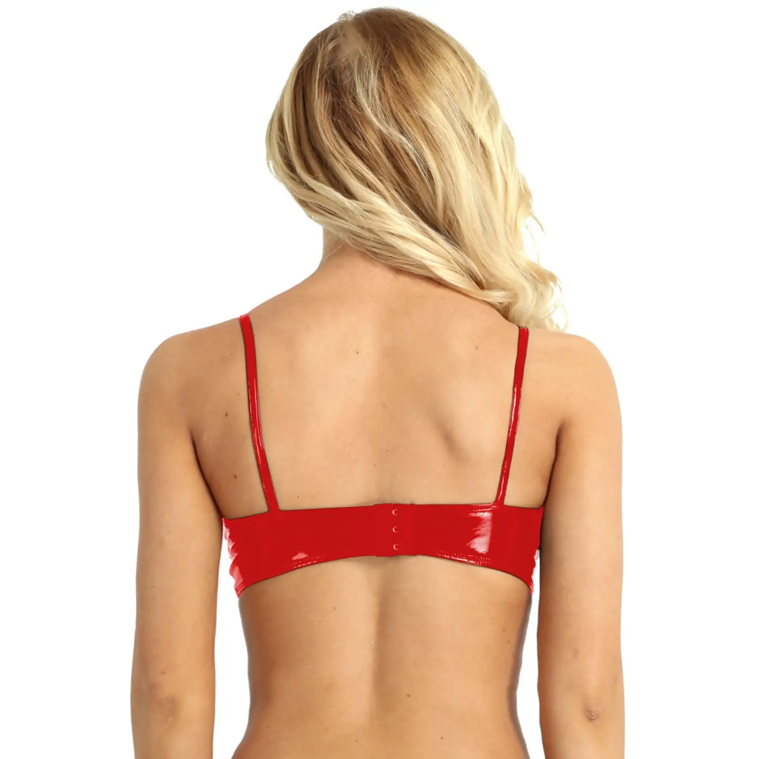 Women’s Patent Leather Wet Look Bralette