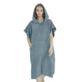 Surf Poncho Towel Hoodie – Quick‑Dry Microfiber Beach Robe - Light Blue