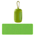 Portable Cooling Towel with Silicone Case – Green