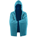 Cooling Hooded Beach Poncho Cover‑Up with UV Protection - Blue