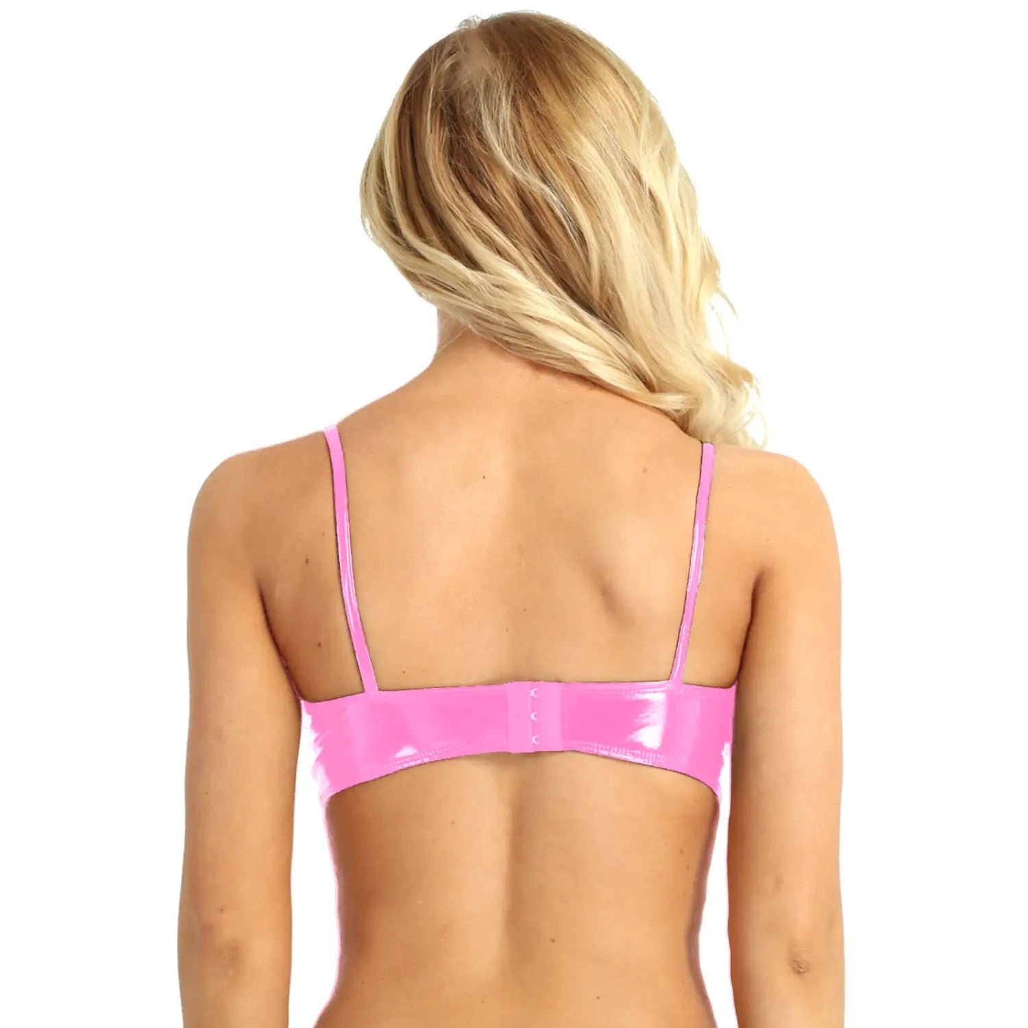Women’s Patent Leather Wet Look Bralette