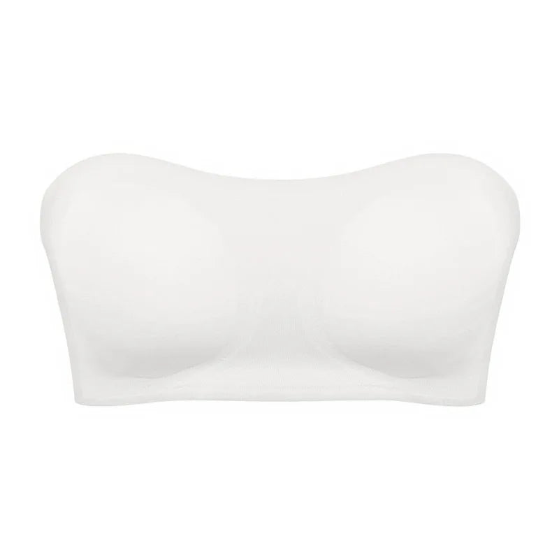 Strapless Push‑Up Ice Silk Bra – Invisible Beauty Back