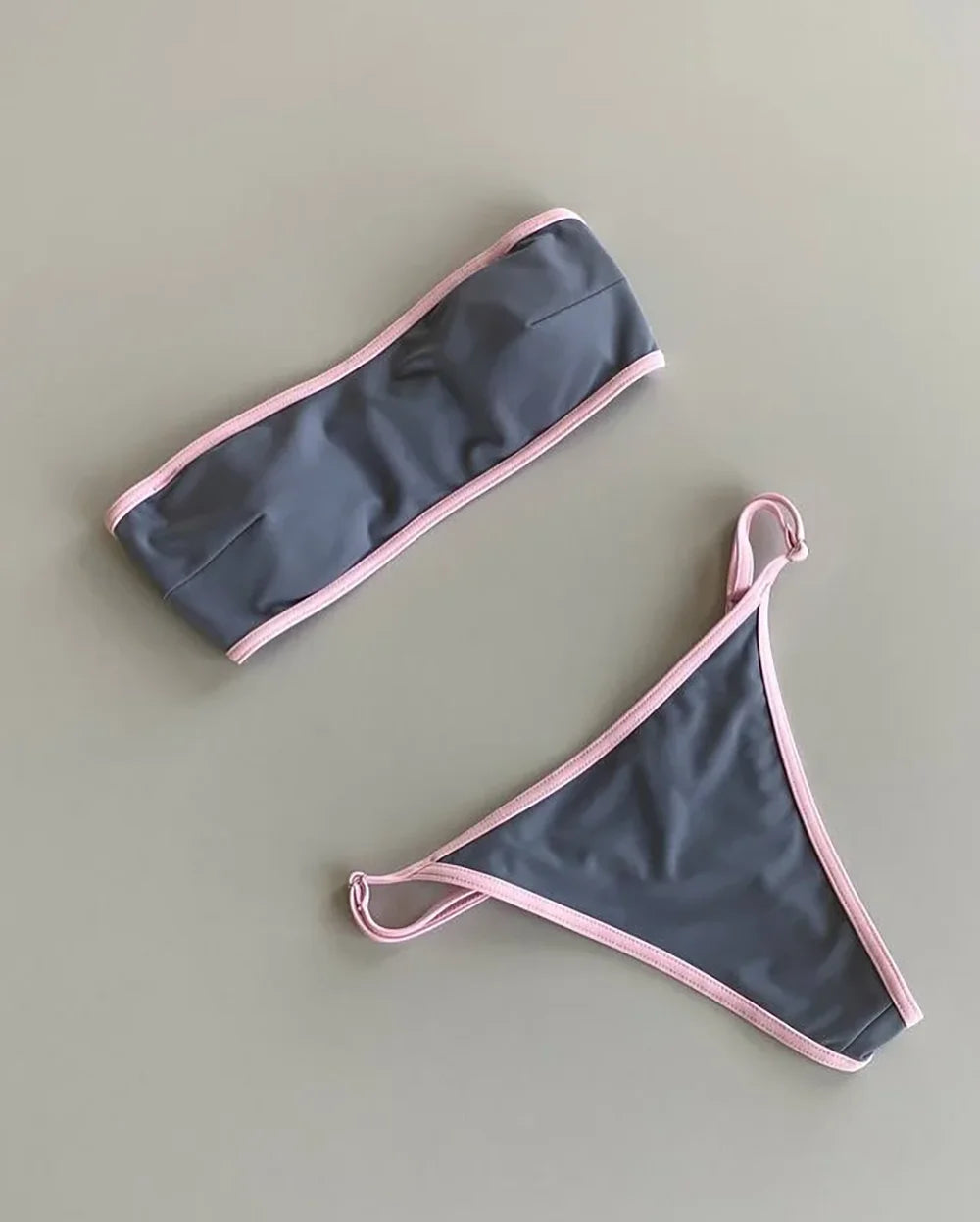 Chain Brazilian Bikini Set with Square or Triangle Top
