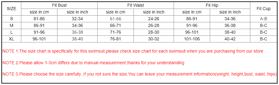 Solid Textured One Shoulder Cut Out Piece Swimsuits Size Chart