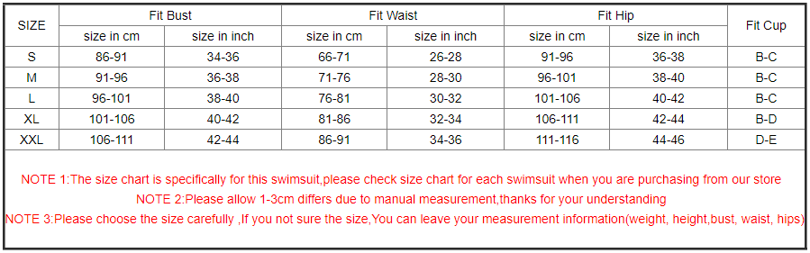 Wine Red Hanky Hem Ruffle One Piece Swimsuit Size Chart