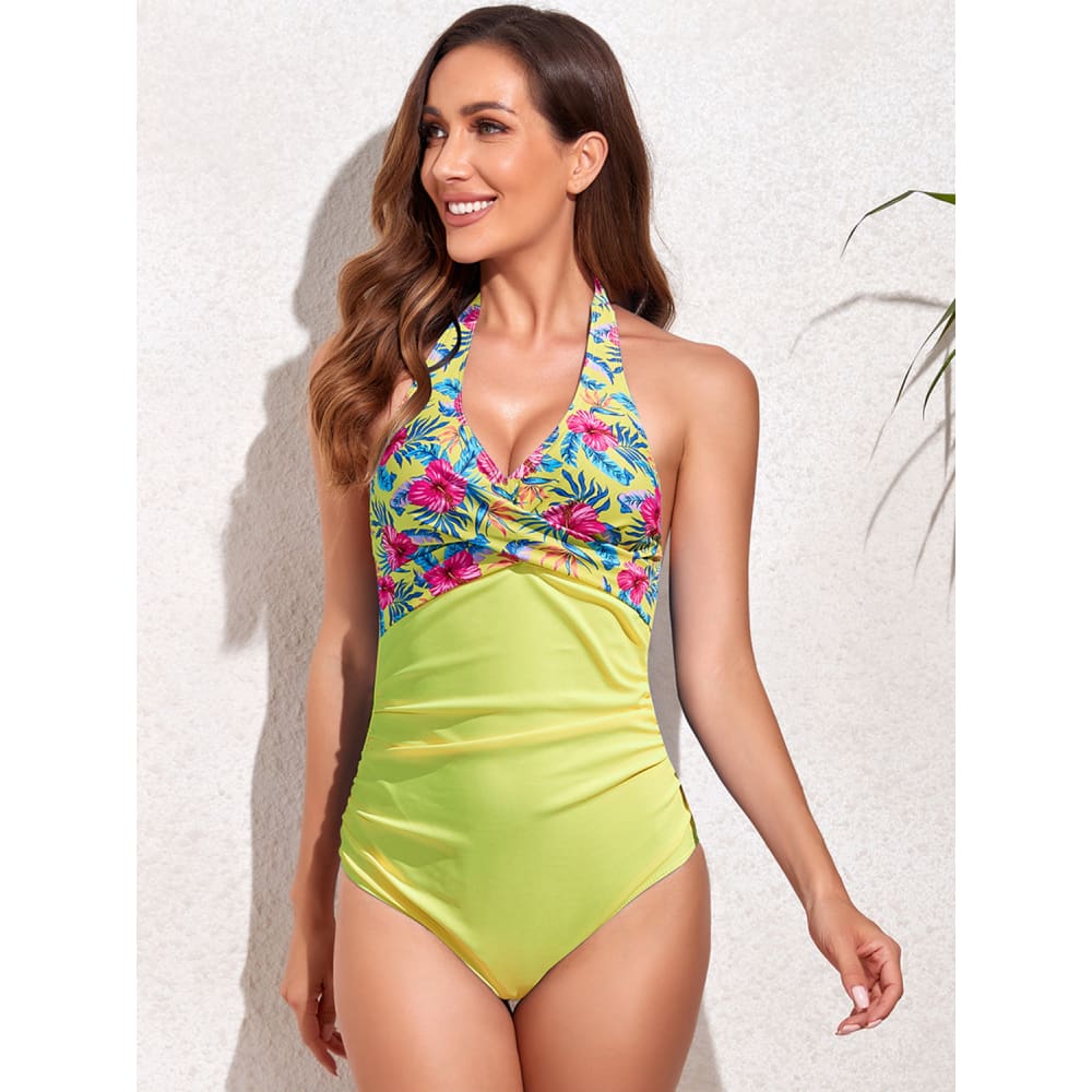 American Flag Ruched One-Piece Swimsuit - On sale