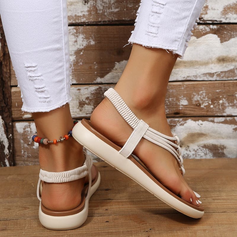 Boho Sandals Women Outdoor Flip Flop Beach Shoes - On sale