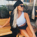 Contrast Color One Shoulder Piece Swimsuit - CS18156W1 / M On sale