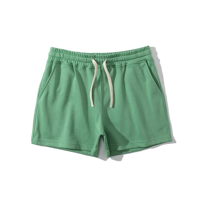 Cotton Running Shorts for Men – Breathable & Sporty Fit - green / XXXL On sale