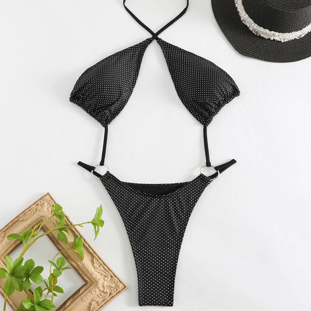 Crystal - Embellished Brazilian One - Piece Swimsuit - On sale