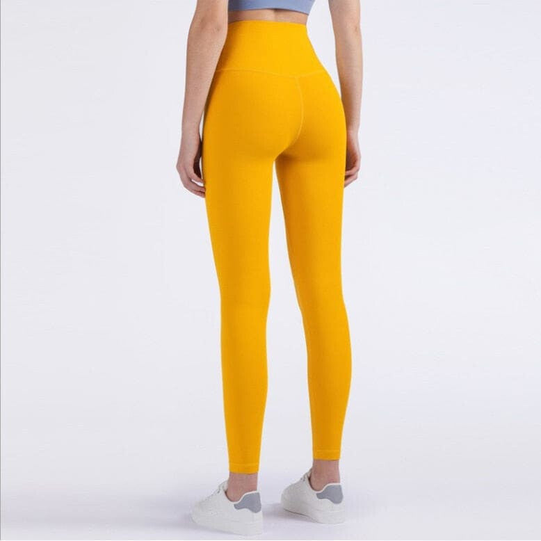 Fitness Full Length Yoga Leggings Running Pants - Honey Comb / S On sale