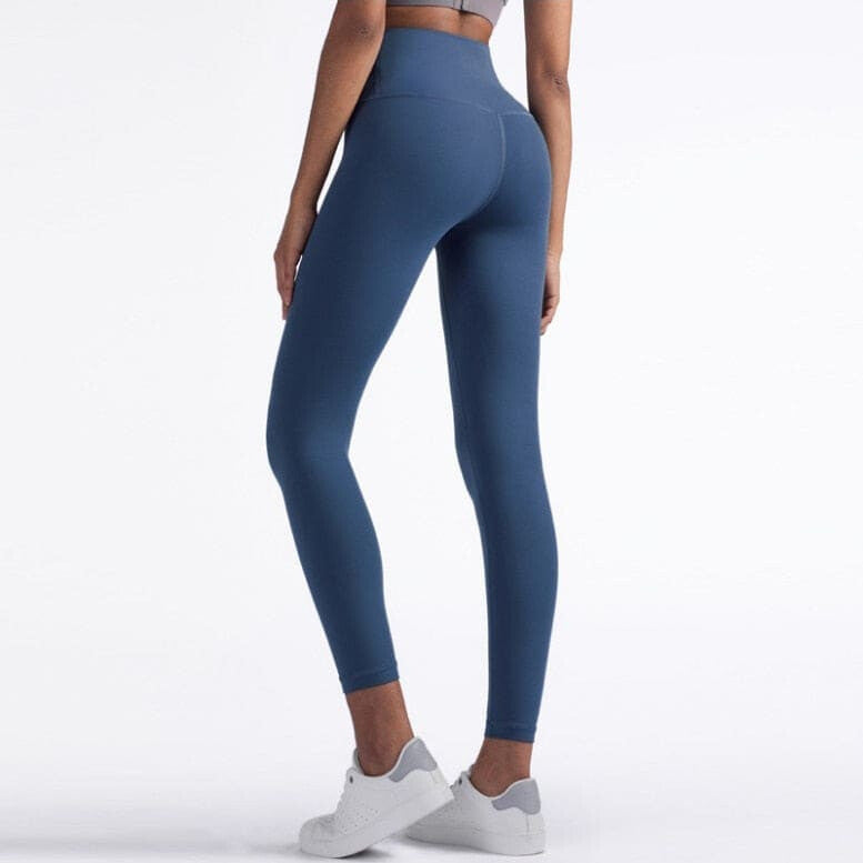 Fitness Full Length Yoga Leggings Running Pants - Dark blue / S On sale