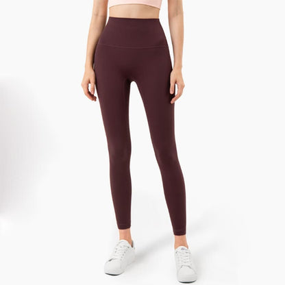 Fitness Full Length Yoga Leggings Running Pants - garnet / S On sale