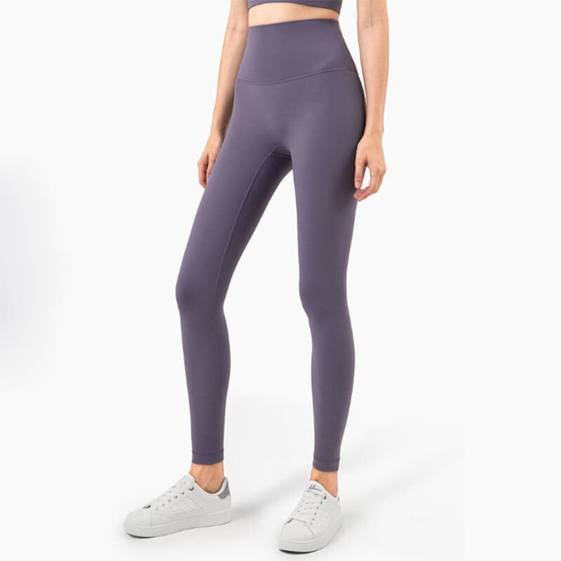 Fitness Full Length Yoga Leggings Running Pants - purple quartz / S On sale