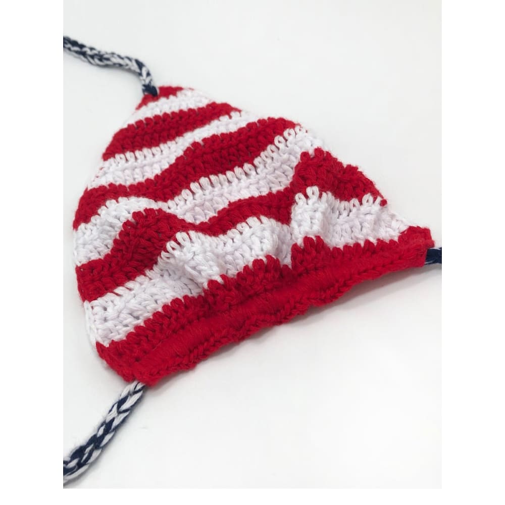 Handmade Crochet American Flag Swimsuit - On sale