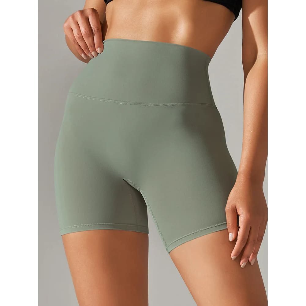High Waist Squat-Proof Yoga Legging Shorts Quick-Dry - On sale
