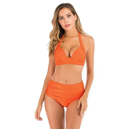 High waisted Push Up Halter Brazilian Bikini Swimsuits - 20 / L On sale