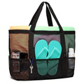 Large-capacity Mesh Portable Beach Bag - Black On sale