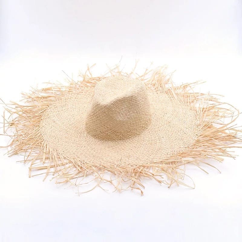 Large Straw Sun Hat for Women - On sale