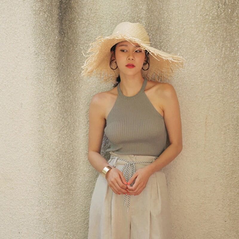 Large Straw Sun Hat for Women - On sale