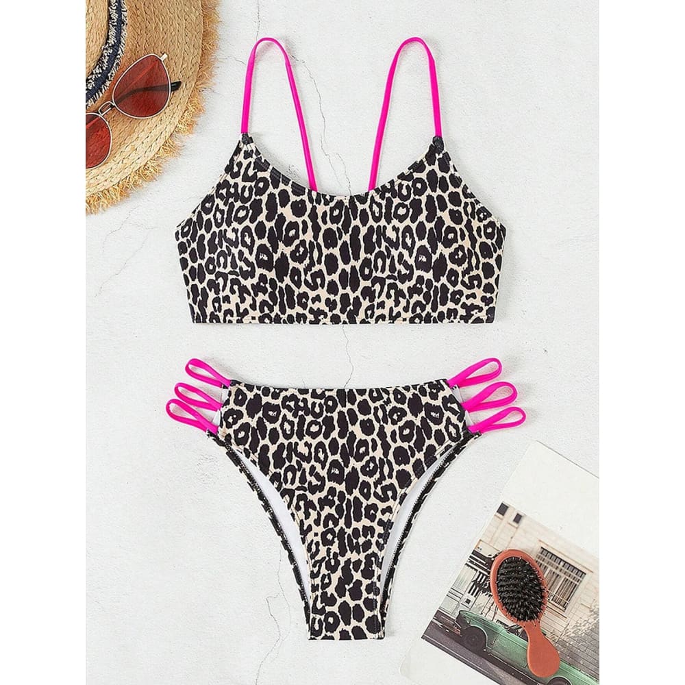 Leopard Print Micro Bikini – Sexy High-Waist Two-Piece - On sale