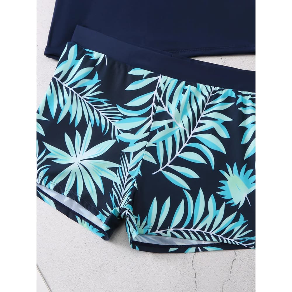 Long Sleeve Surfing Swimsuit Two-Piece Print Set for Women - On sale