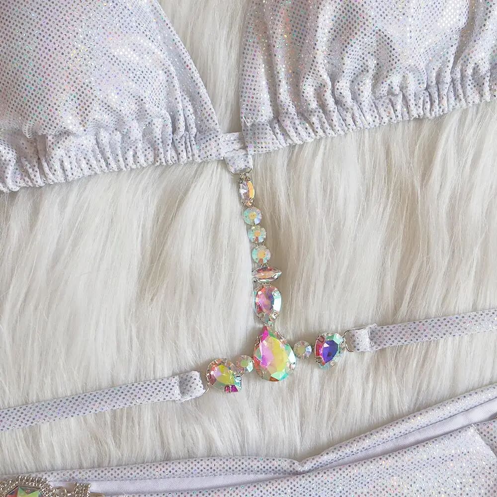 Luxury Sparkling Rhinestone Bikini Set - On sale