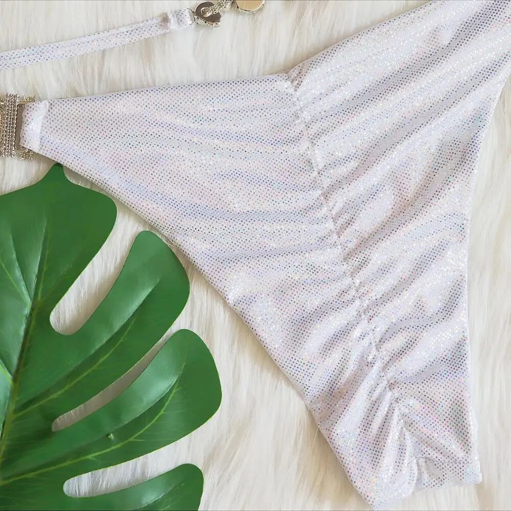 Luxury Sparkling Rhinestone Bikini Set - On sale