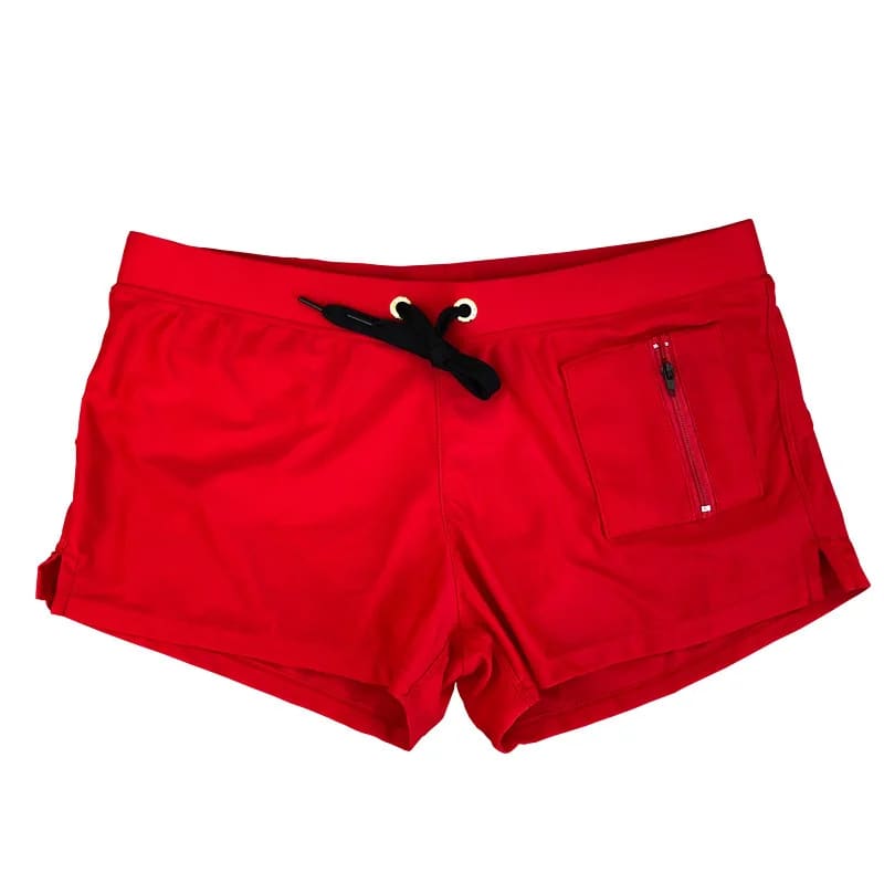 Men’s Breathable Quick‑Dry Swim Trunks – Boxer Brief Style - CDRed / S On sale