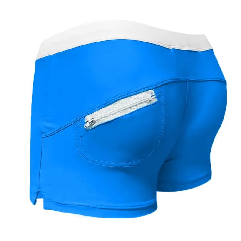 Men’s Low Waist Surfing Trunks – Sexy Swim Shorts with Pockets - On sale