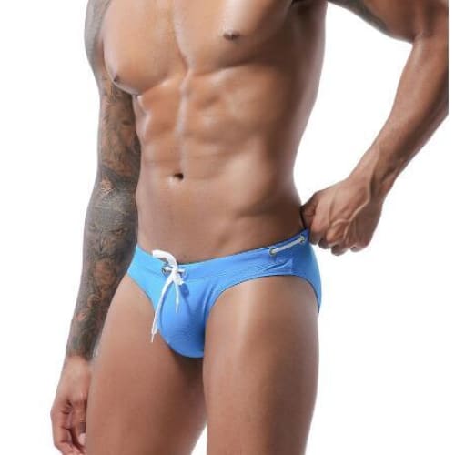 Men’s Low Waist Swim Briefs - On sale