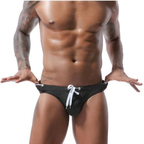 Men’s Low Waist Swim Briefs - On sale