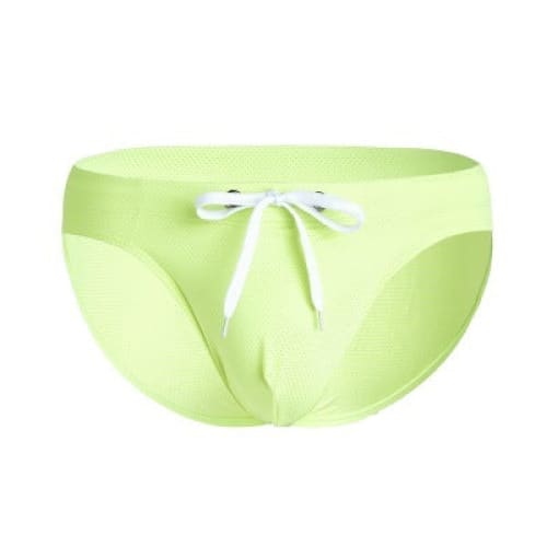 Men’s Low Waist Swim Briefs - Fluorescent green / L On sale