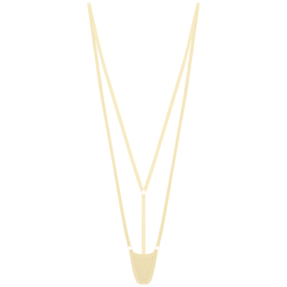 Minimal Coverage Micro Bikini One‑Piece – Adjustable Straps - Nude #1 / One Size On sale